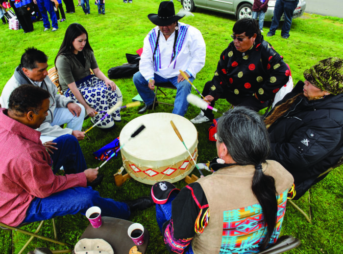 Nez Perce Drum Circle